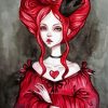 Aesthetic Queen Of Hearts Diamond Painting