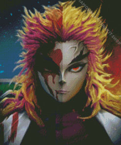 Aesthetic Rengoku Diamond Painting