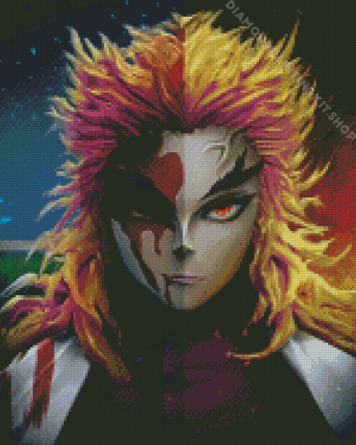 Aesthetic Rengoku Diamond Painting