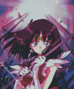 Aesthetic Sailor Saturn Diamond Painting