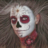 Aesthetic Sugar Skull Girl Art Diamond Painting