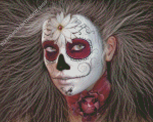 Aesthetic Sugar Skull Girl Art Diamond Painting