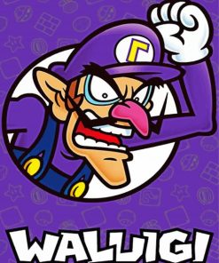 Aesthetic Waluigi Diamond Painting