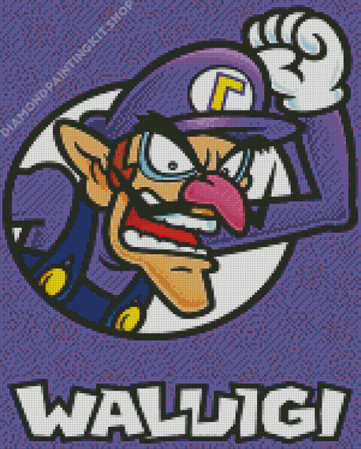 Aesthetic Waluigi Diamond Painting