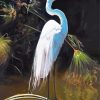 Aesthetic White Heron Bird Diamond Painting