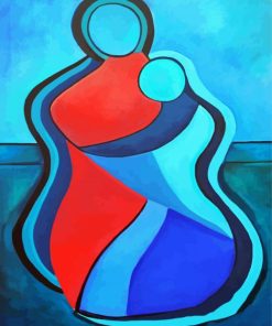 Aesthetic Abstract Mother And Son Diamond Painting