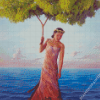 Aesthetic Beautiful Female Tree Diamond Painting