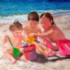 Aesthetic Children On Beach Diamond Painting