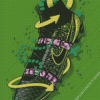 Aesthetic Green Football Boots Diamond Painting