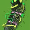 Aesthetic Green Football Boots Diamond Painting