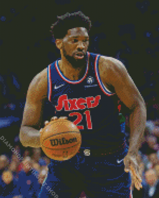 Aesthetic Joel Embiid Diamond Painting