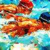 Aesthetic Swimmers Diamond Painting