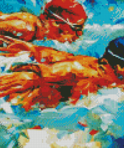 Aesthetic Swimmers Diamond Painting