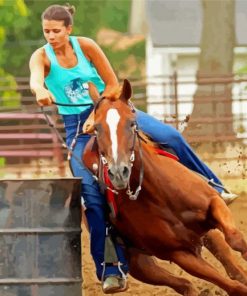 Barrel Racing Diamond Painting