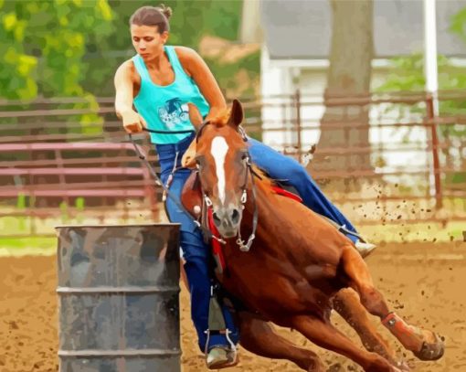 Barrel Racing Diamond Painting