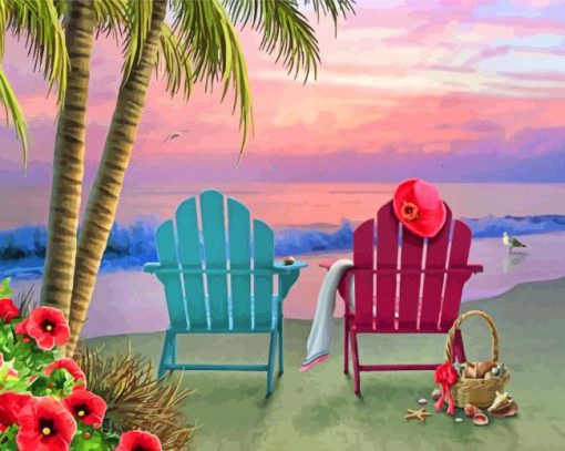 Beach Chairs Diamond Painting