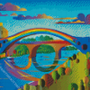 Beautiful Abstract Colorful Bridge Diamond Painting