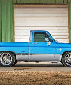 Blue C10 Chevy Truck Diamond Painting