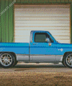 Blue C10 Chevy Truck Diamond Painting