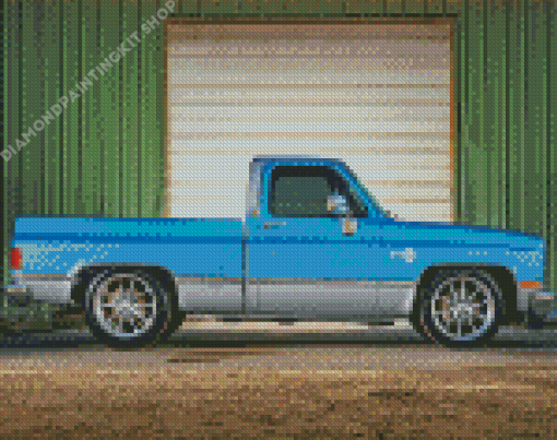 Blue C10 Chevy Truck Diamond Painting