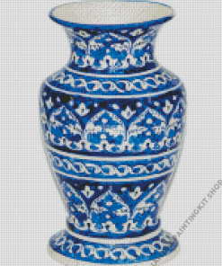 Blue Pottery Diamond Painting