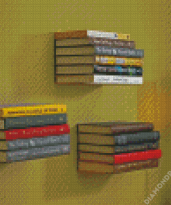 Books On Shelf Diamond Painting