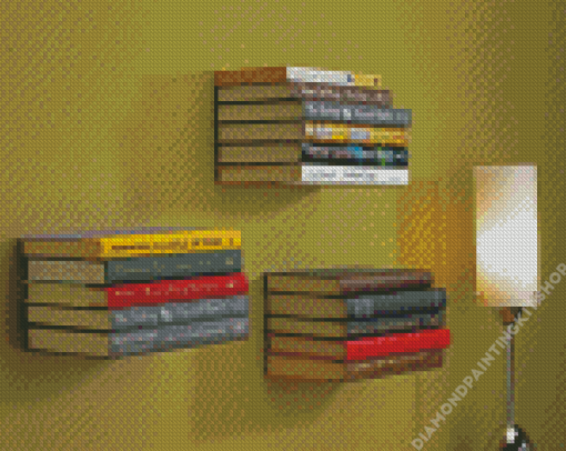 Books On Shelf Diamond Painting