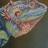 Colorful Bearded Dragon Art Diamond Painting