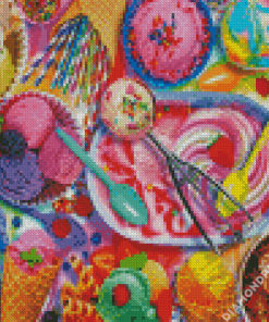 Colorful Ice Cream Diamond Painting