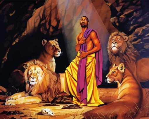 Cool Daniel In The Lions Den Diamond Painting