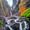 Rocky Mountain Waterfall Diamond Painting