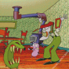 Courage The Cowardly Dog Eustace Bagge Diamond Painting