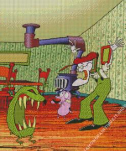 Courage The Cowardly Dog Eustace Bagge Diamond Painting