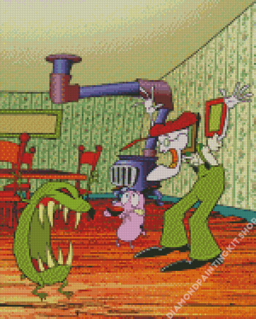 Courage The Cowardly Dog Eustace Bagge Diamond Painting