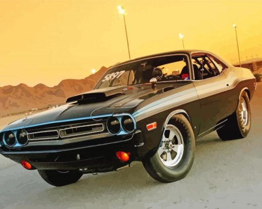 Dodge Challenger Fast And Furious Car Diamond Painting