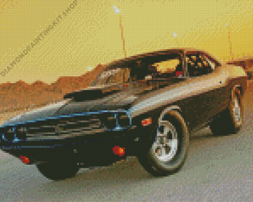 Dodge Challenger Fast And Furious Car Diamond Painting