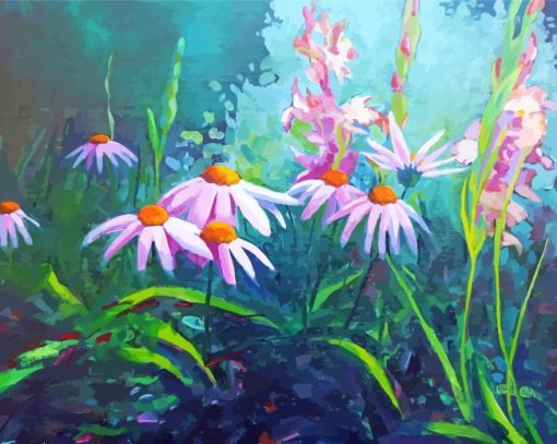 Echinacea Art Diamond Painting