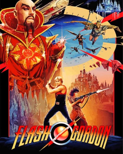 Flash Gordon Poster Diamond Painting