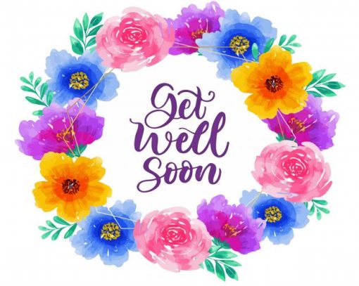 Floral Get Well Soon Diamond Painting