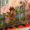 Flower Balcony Italy Art Diamond Painting