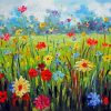 Flowers In Field Art Diamond Painting