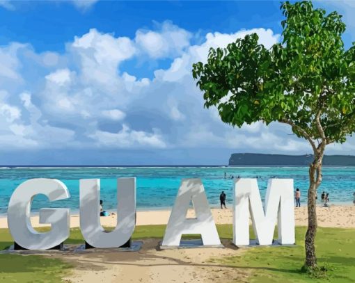 Guam Beach Diamond Painting