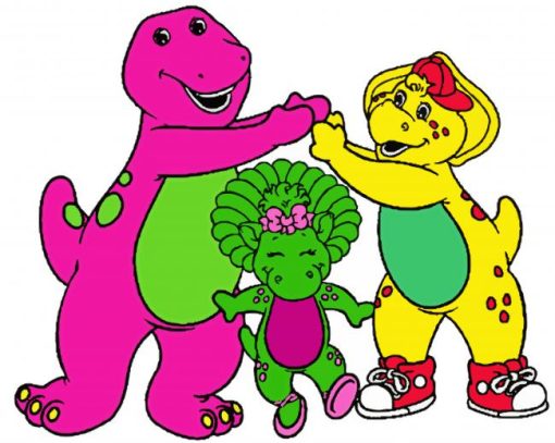 Happy Barney And Friends Diamond Painting