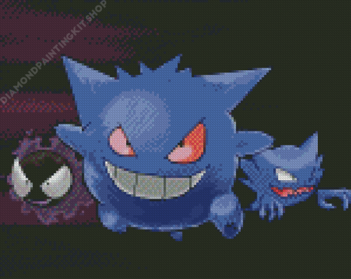 Haunter Pokemon Diamond Painting