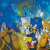 Sonic And Tails Animation Diamond Painting