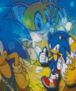 Sonic And Tails Animation Diamond Painting