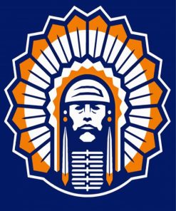 Illiniwek Logo Diamond Painting