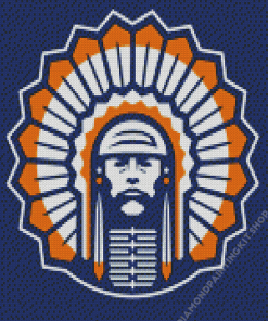 Illiniwek Logo Diamond Painting