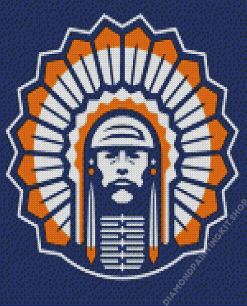 Illiniwek Logo Diamond Painting