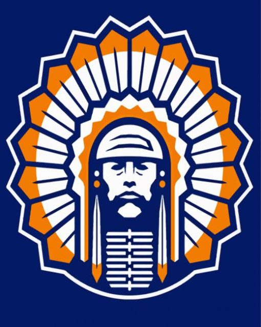 Illiniwek Logo Diamond Painting